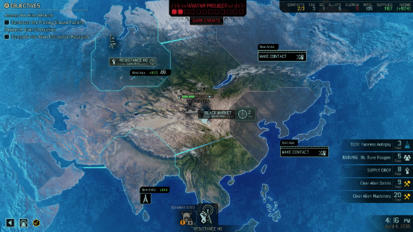 The Geoscape, your strategic command interface.