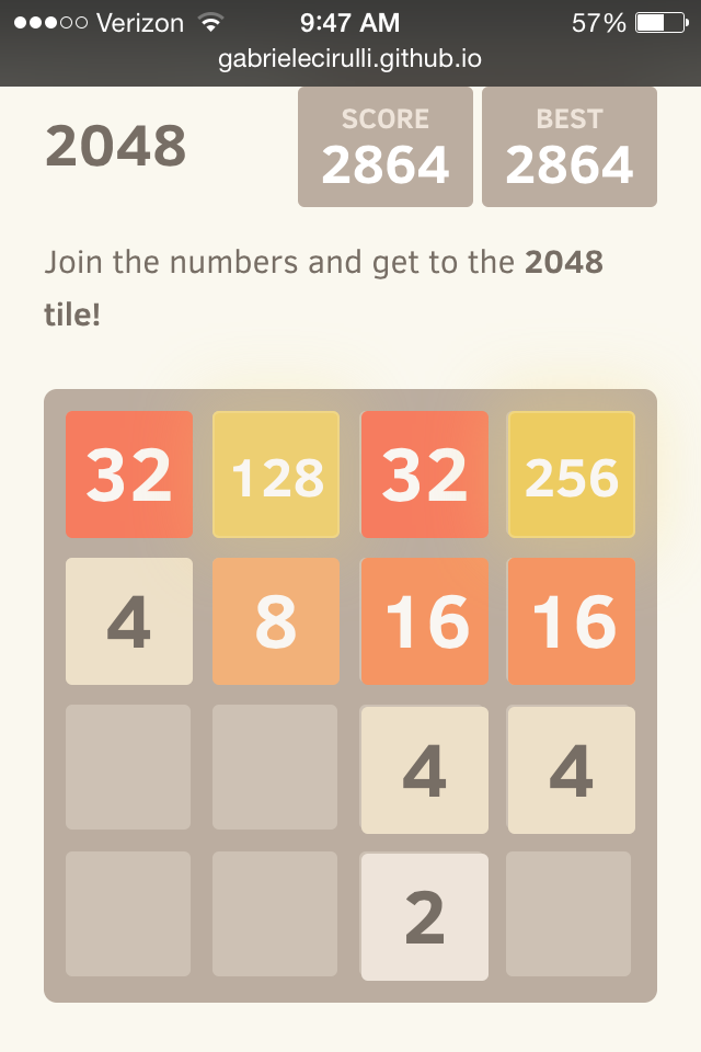 strategy to 2048