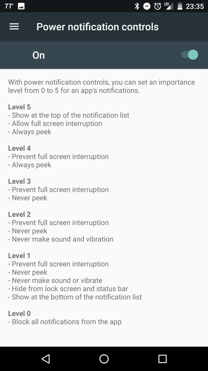 notification importance guidelines