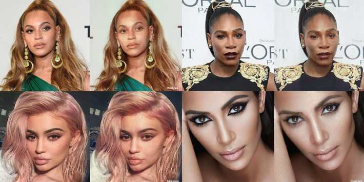 MakeApp strips women of their makeup to show their 'natural' faces.