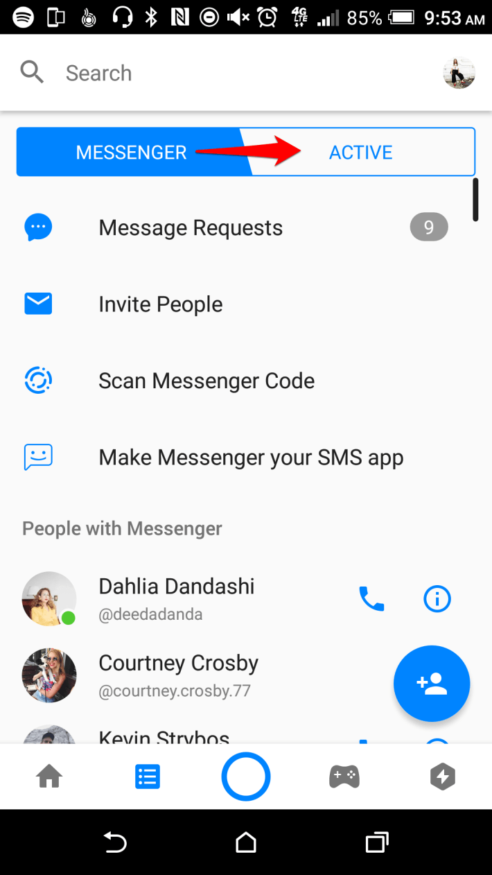 how to logout of facebook messenger