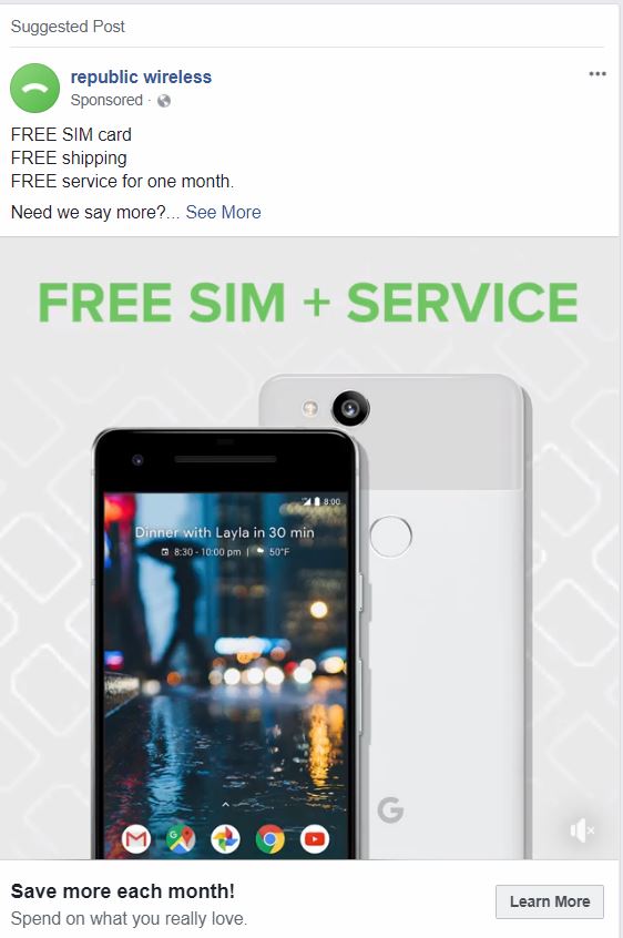 facebook ads republic mobile