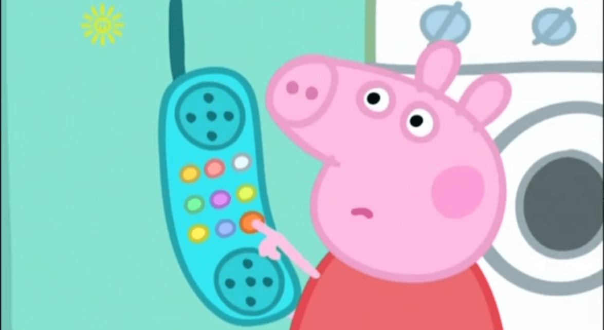 angry peppa pig phone meme