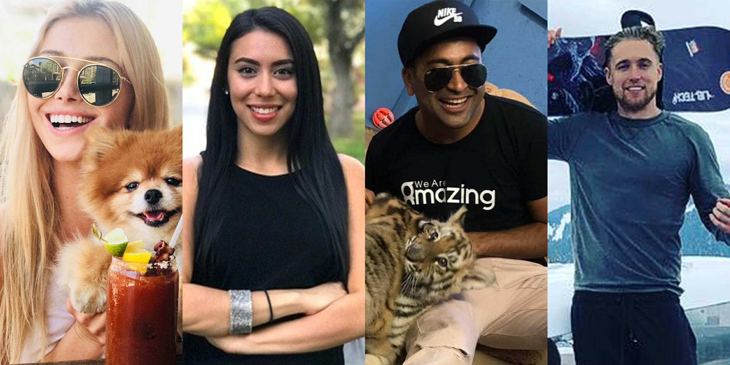 Pictures of four identified victims of plane crash