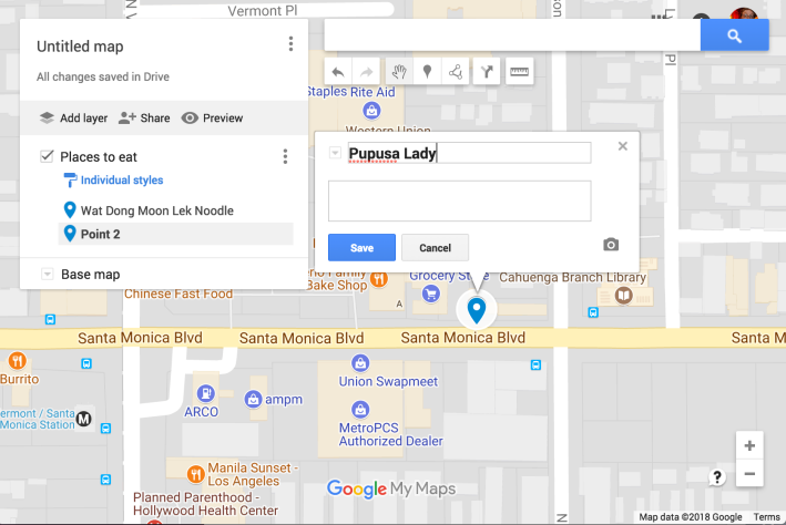 how to drop a pin in google maps on desktop