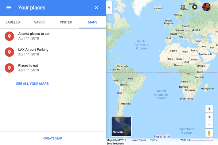 how to create a map in google maps