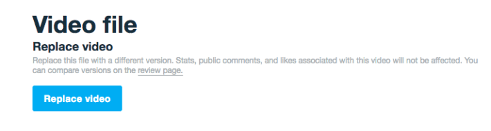 what is vimeo : replace video on vimeo