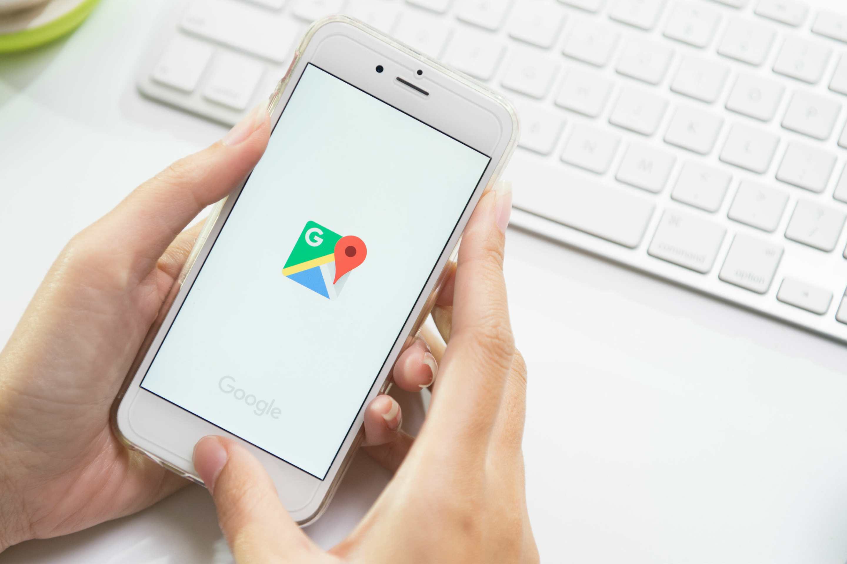 google maps app smartphone
