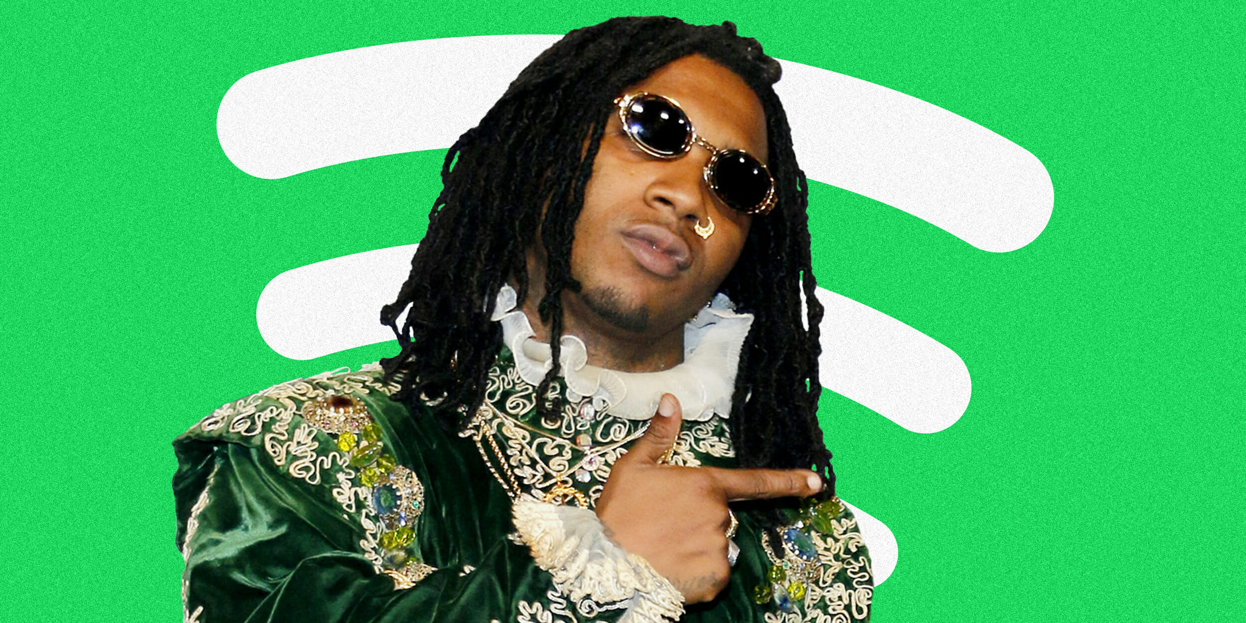lil b with spotify logo