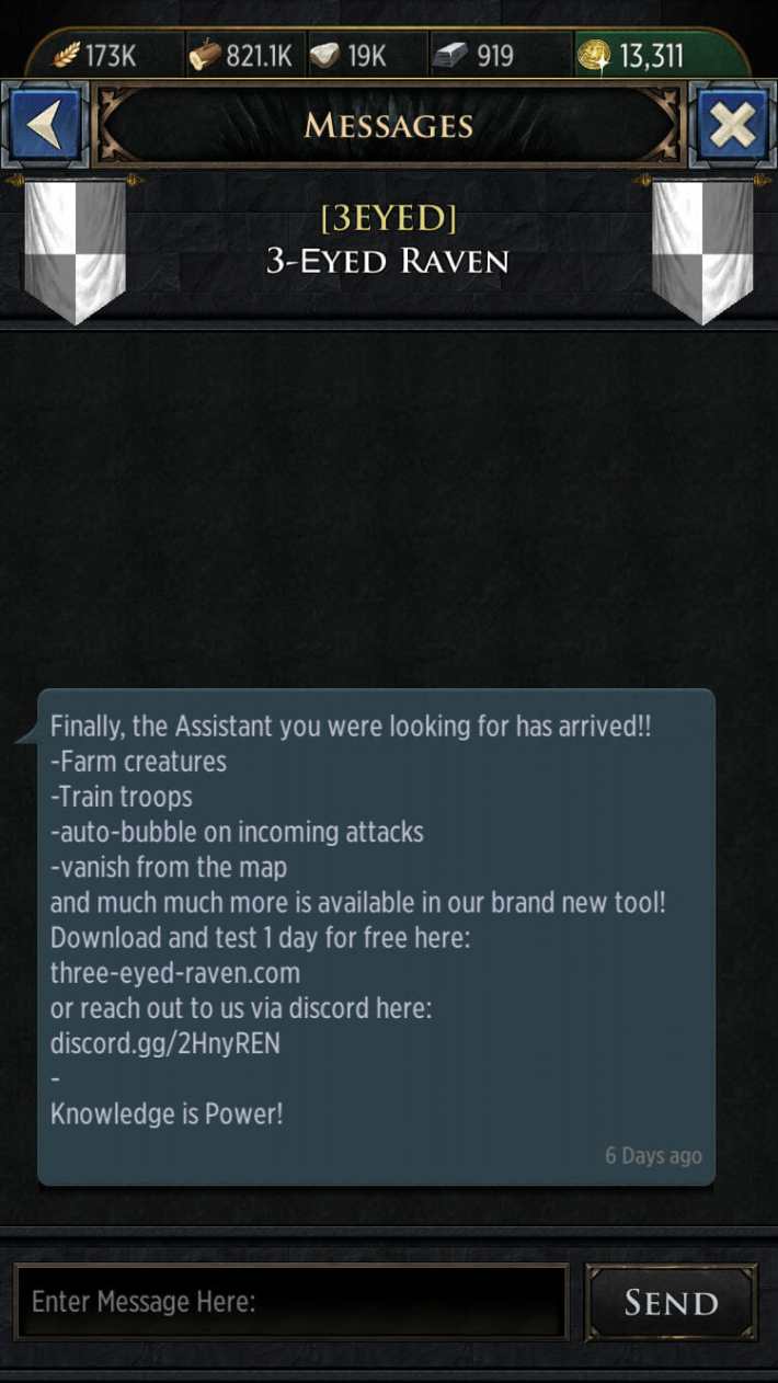 Game of Thrones Conquest botting