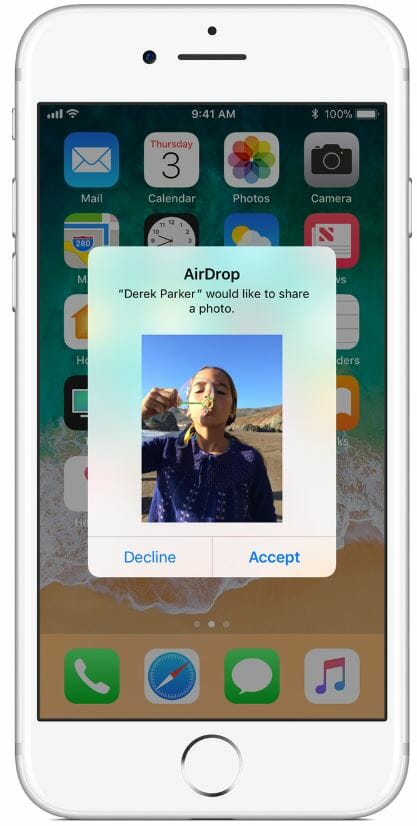 how to use airdrop on ios - apple airdrop accept or decline