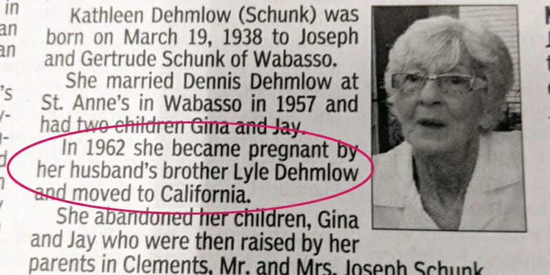 kathleen dehmlow obituary