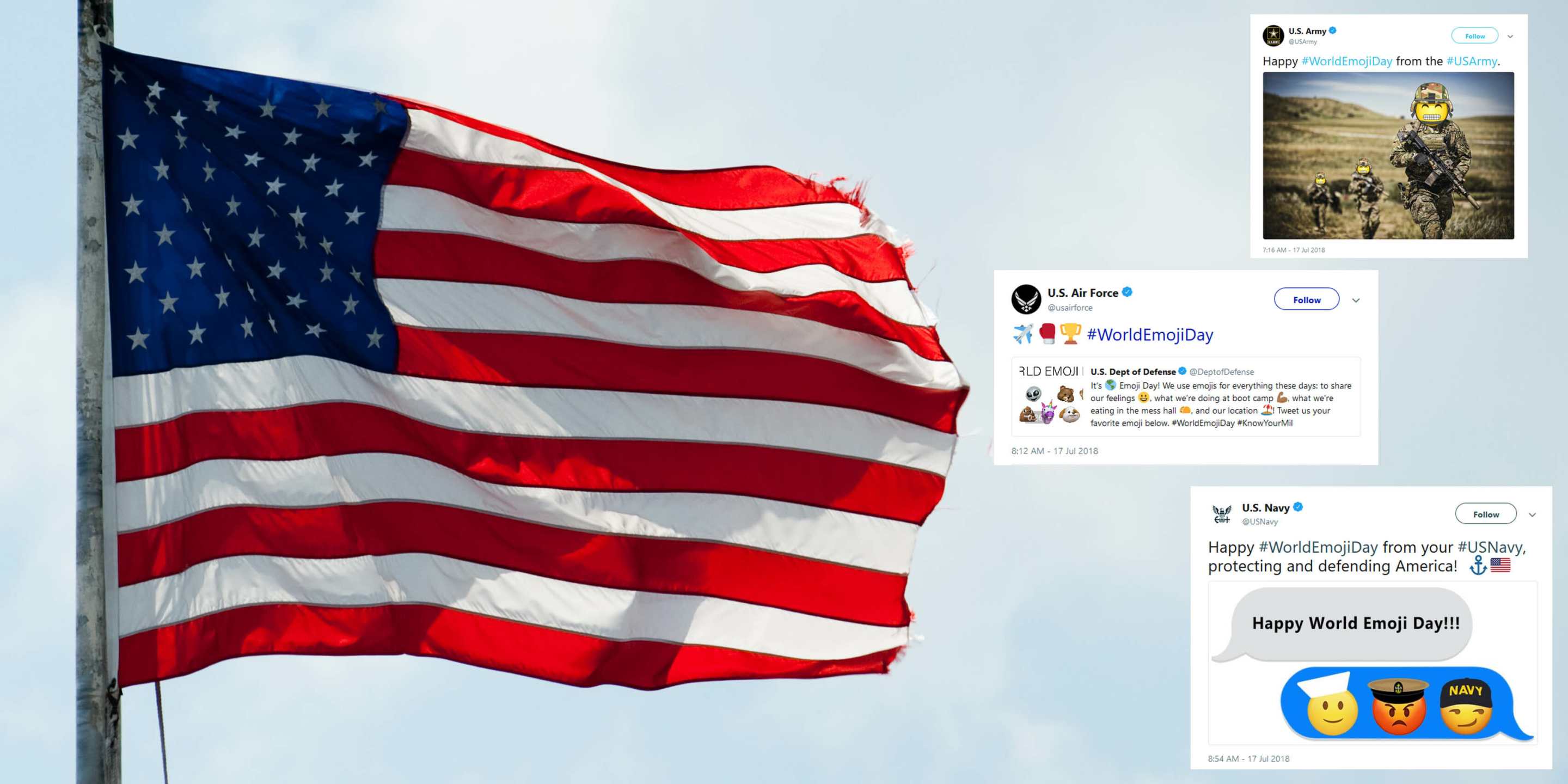 World Emoji Day US Military