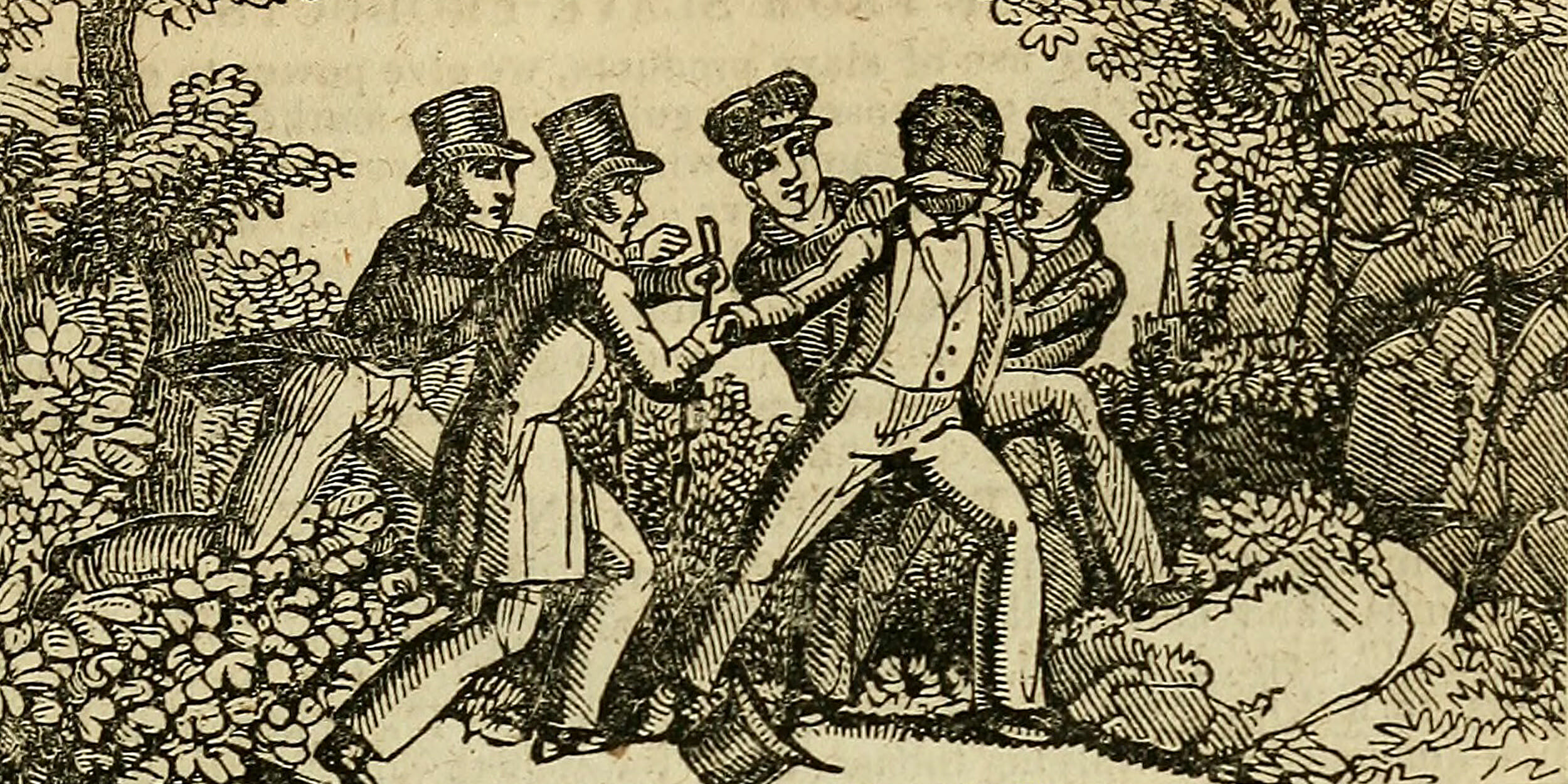 slave patrol woodcut