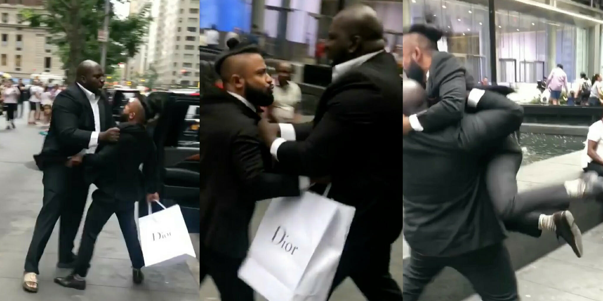 A fake Uber driver threw a prankster into a New York fountain.