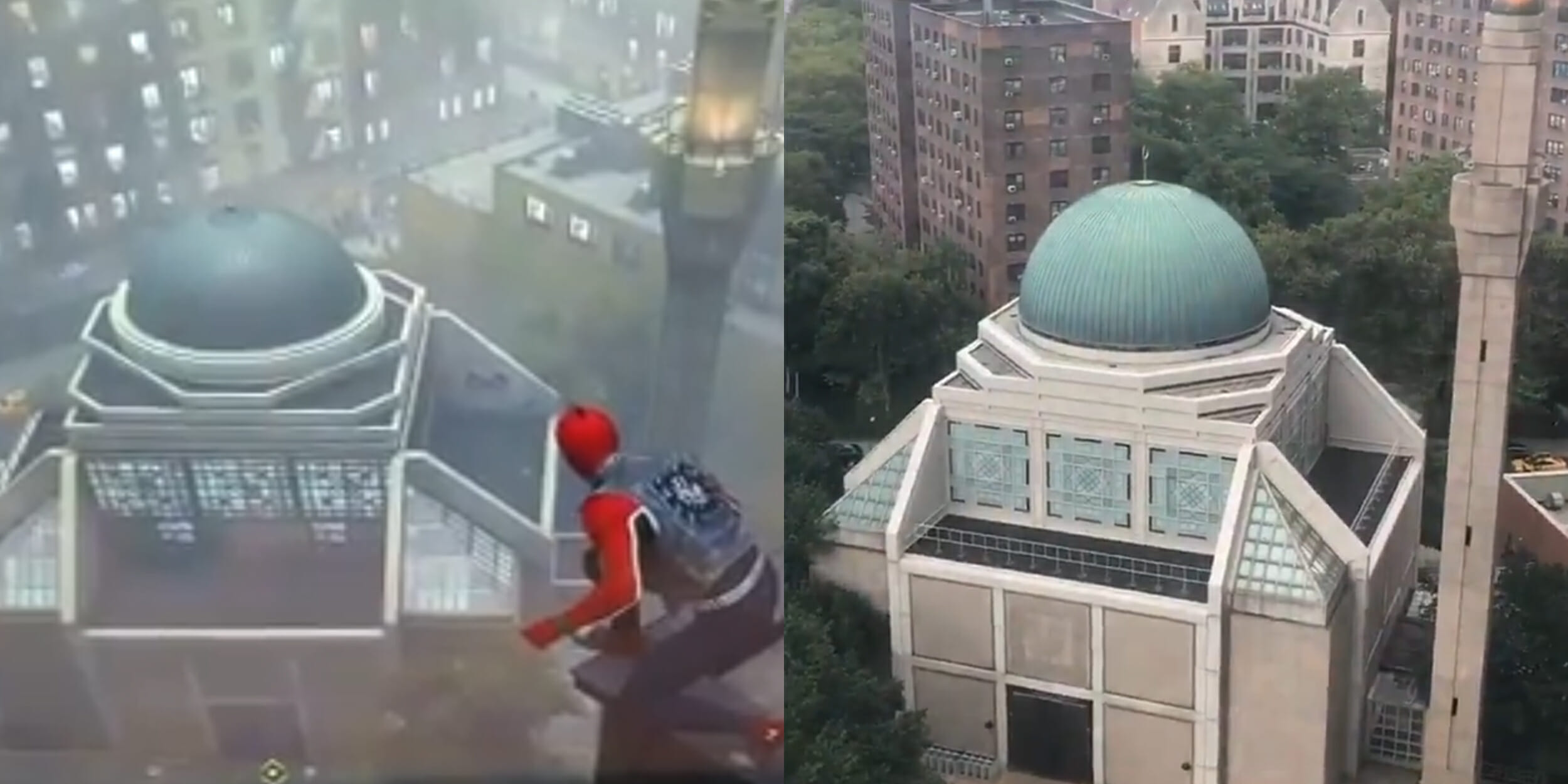 spiderman building irl