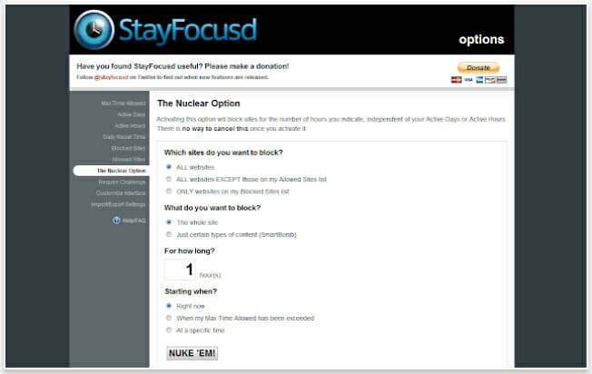 best google chrome plugins : stay focused