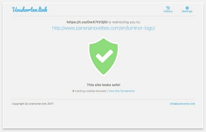 top google chrome plugins : unshortenlink