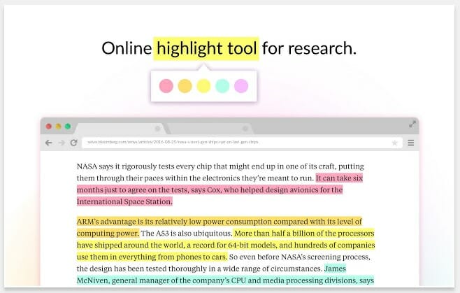 best google chrome plugins : weava highlighter
