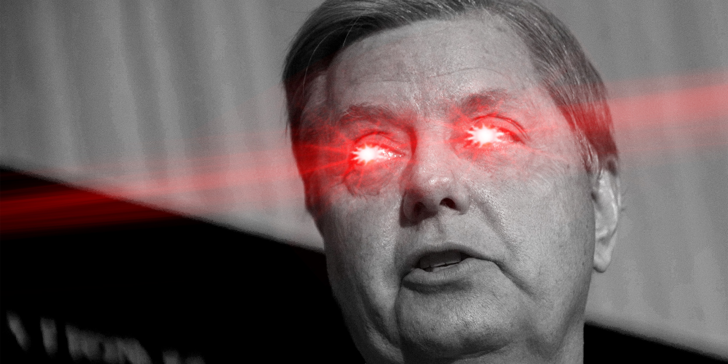 lindsey graham laser eyes