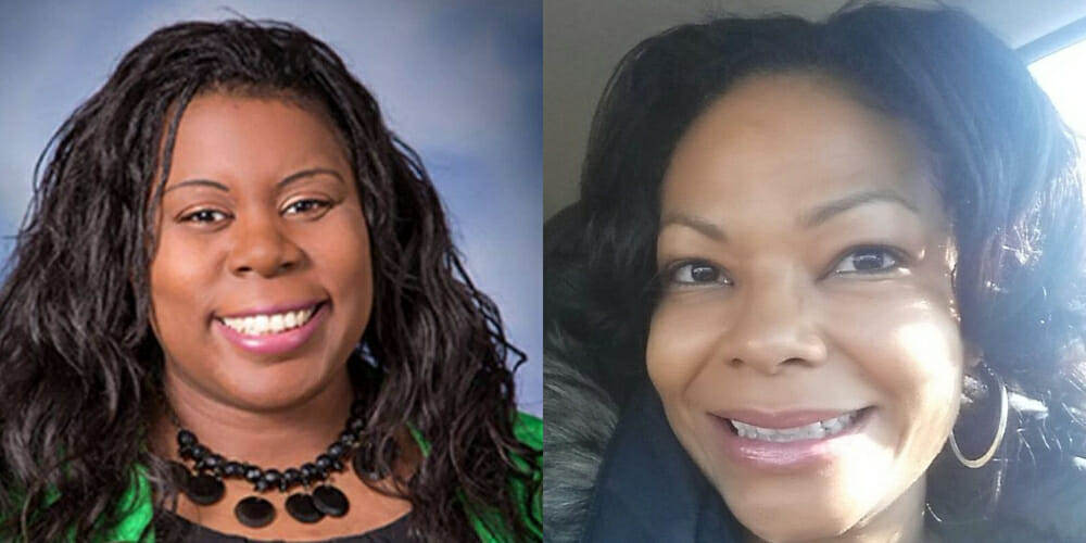 Tamara O'Neal and Aisha Fraser Mason, victims of domestic violence