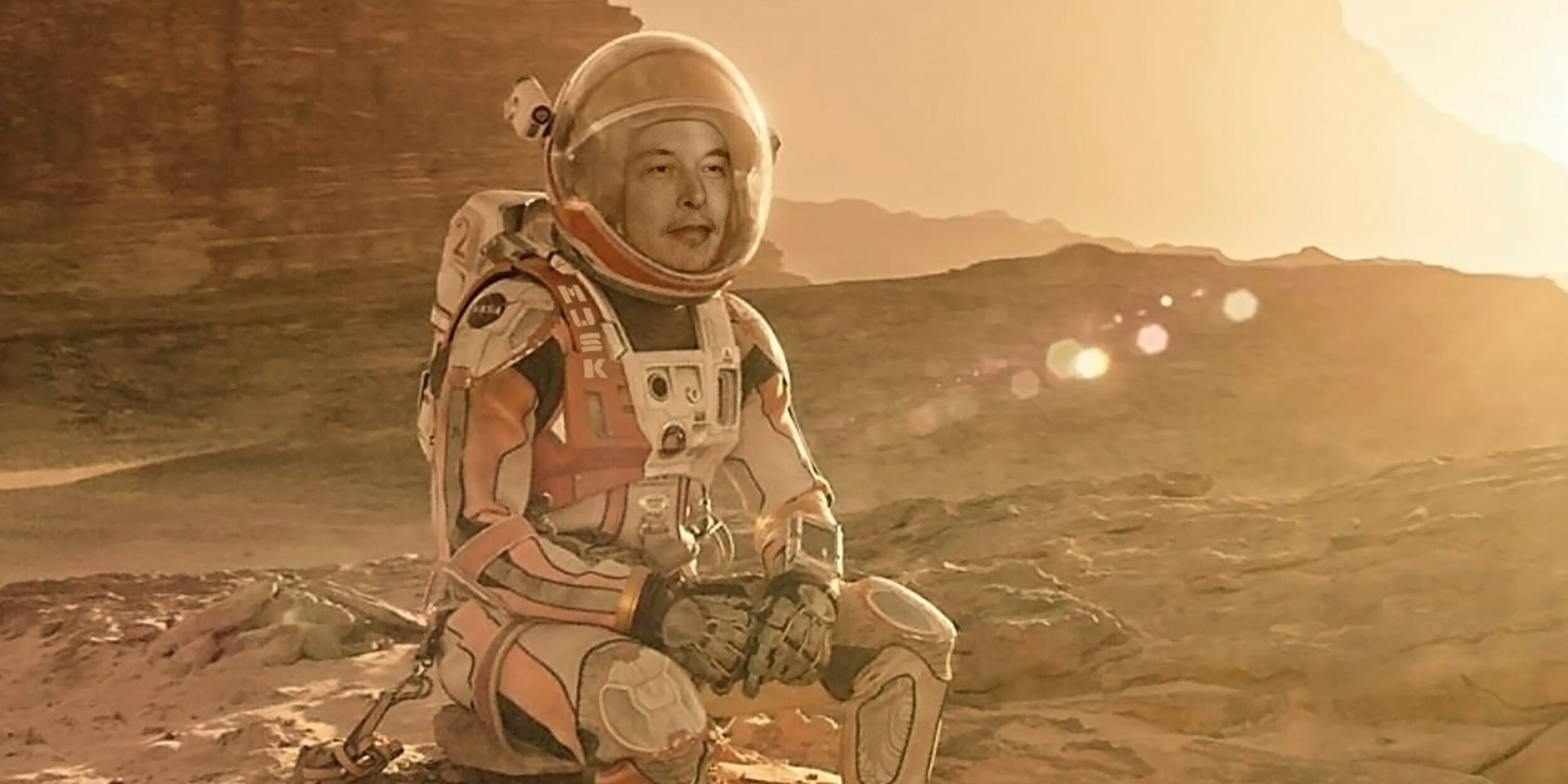 elon musk on mars