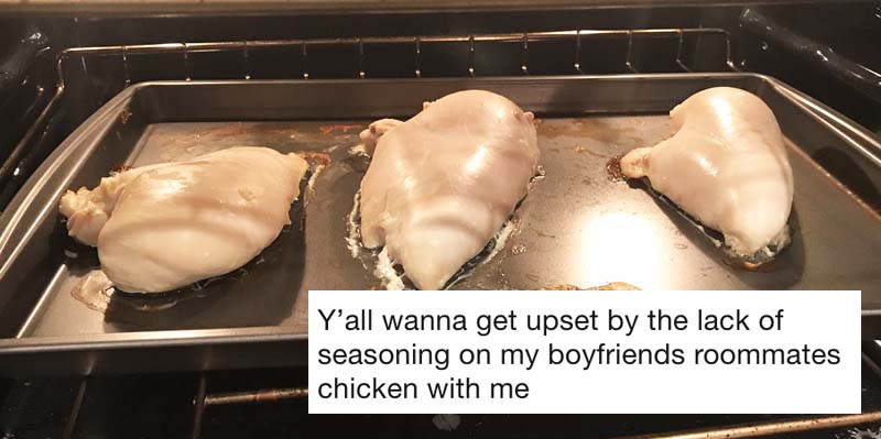 unseasoned chicken
