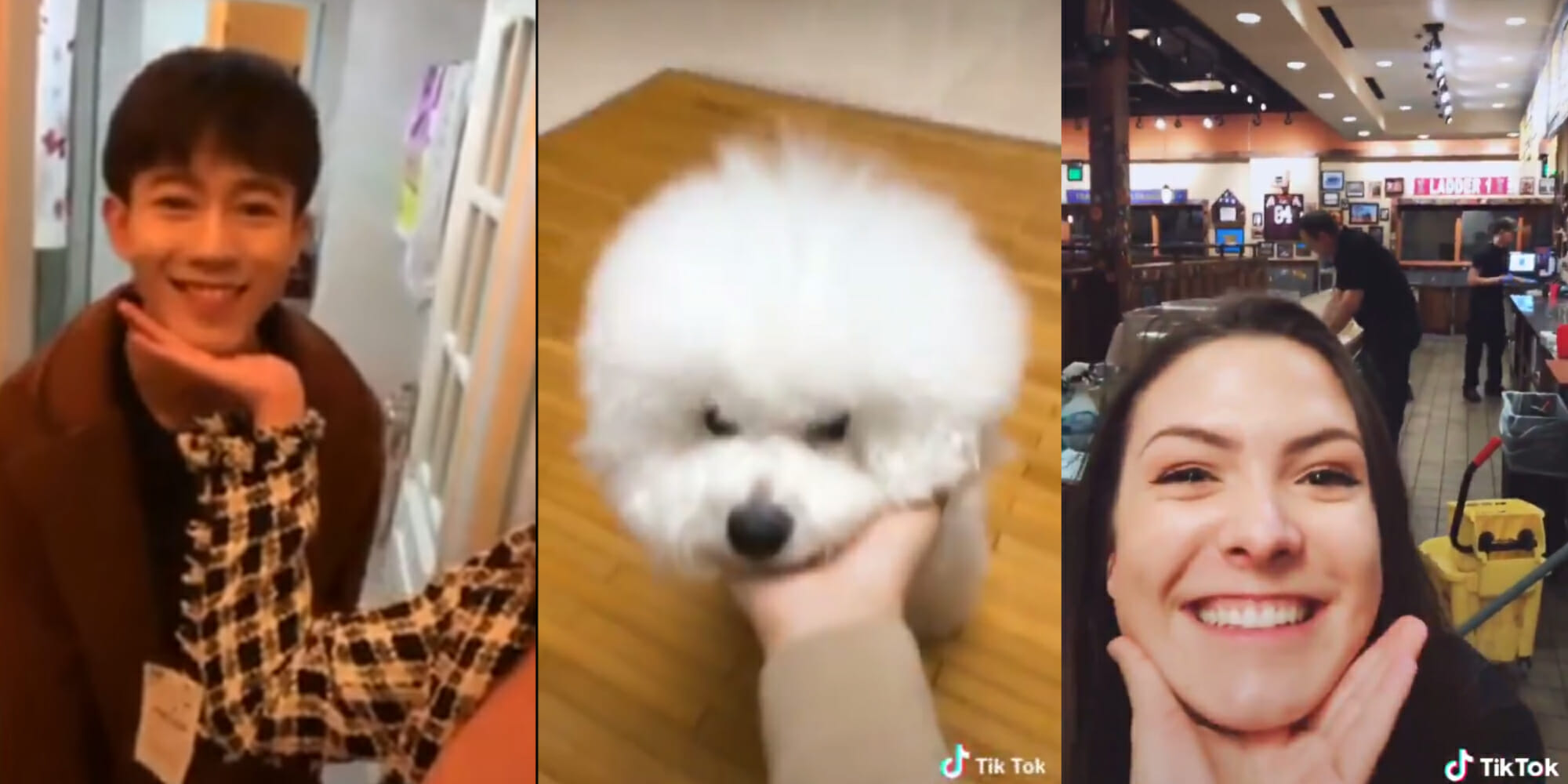 Tik Tok challenge hand on palm