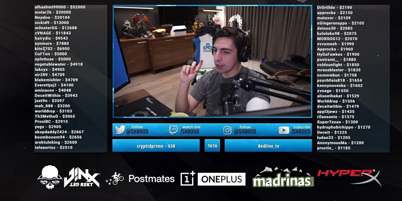 Shroud Twitch surgery gaming