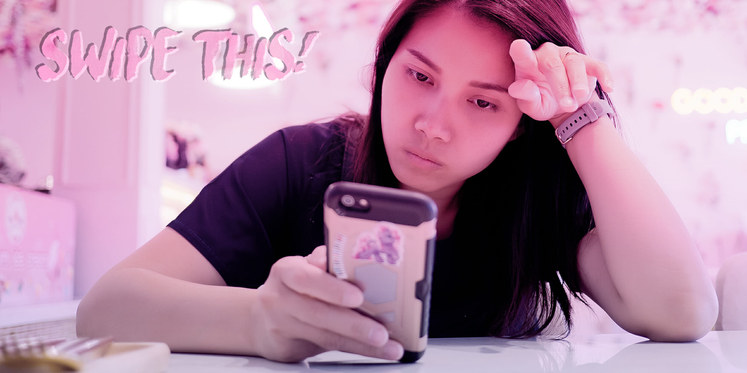 swipe this stop texting me