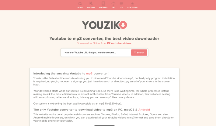 Youtube to Mp3 converter
