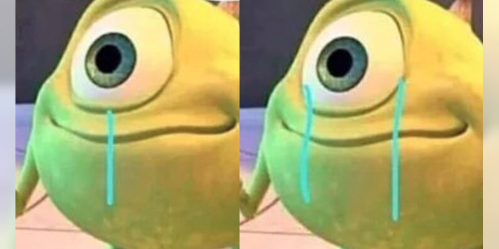 how does mike wazowski cry