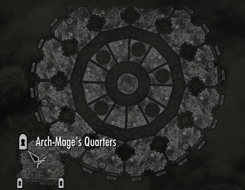 Arch Mage Quarters - map