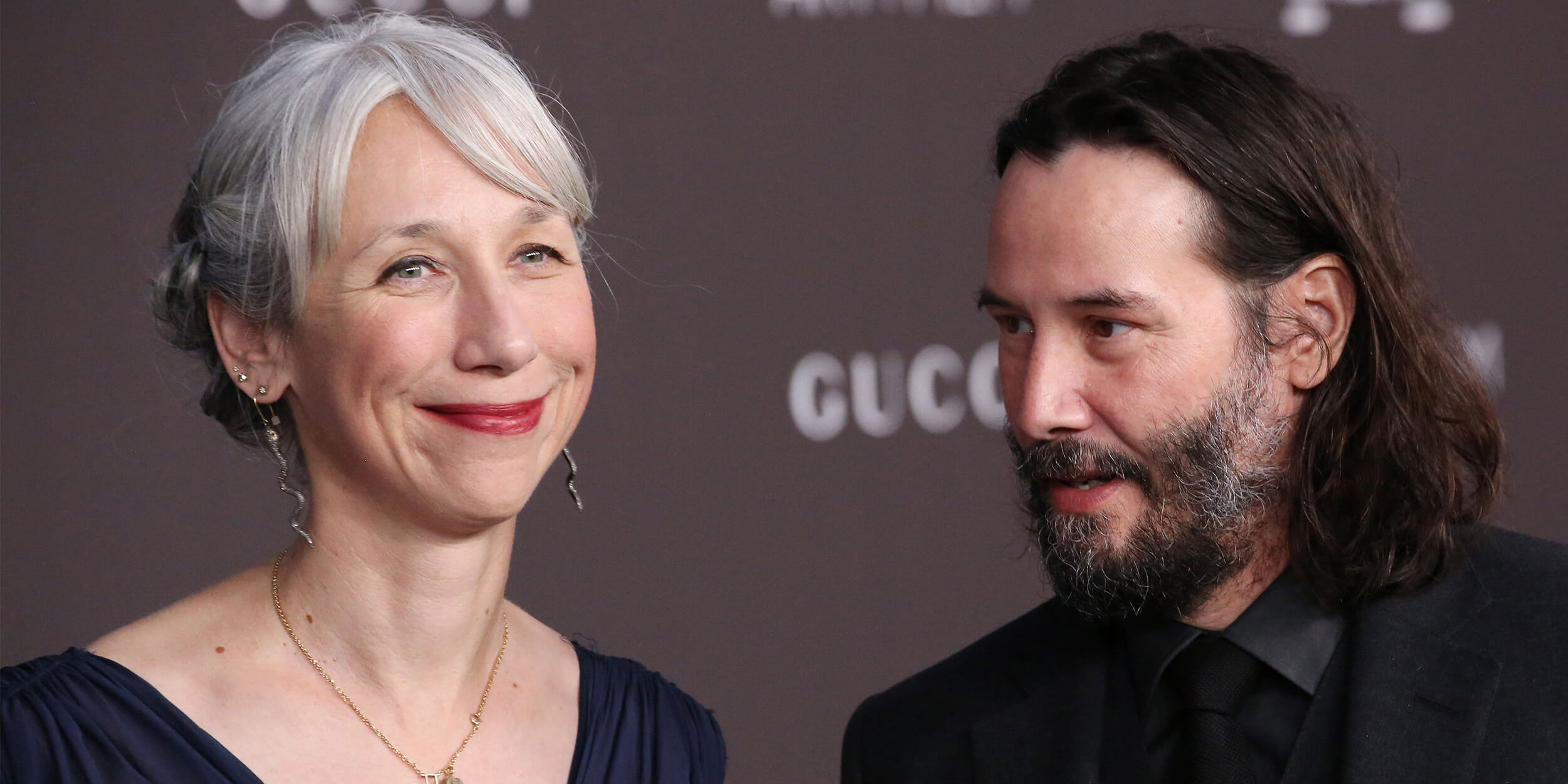 Alexandra Grant and Keanu Reeves