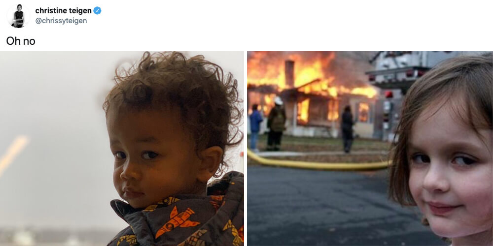 chrissy teigen disaster girl meme