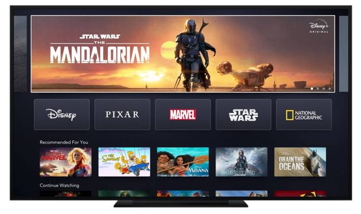 disney plus screen mandalorian