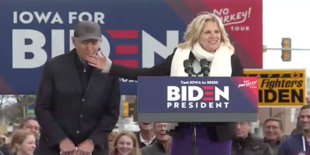 joe biden bites wife's finger