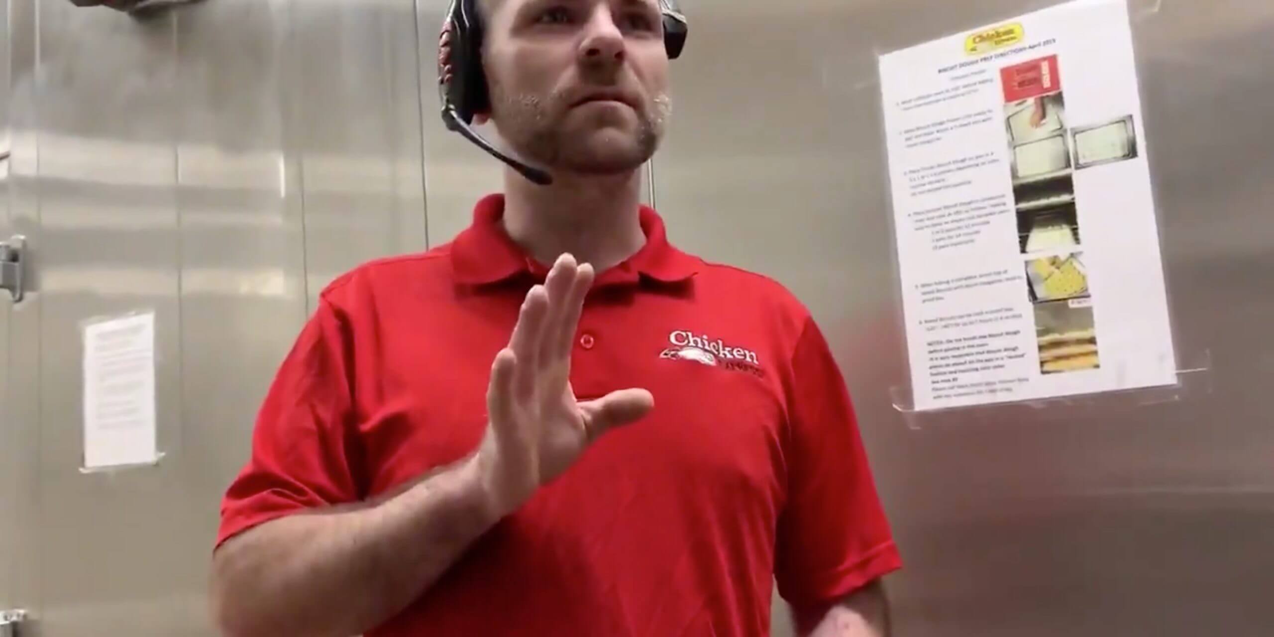 Stefanae Coleman's video shows her manager asking her not to wear a hijaab