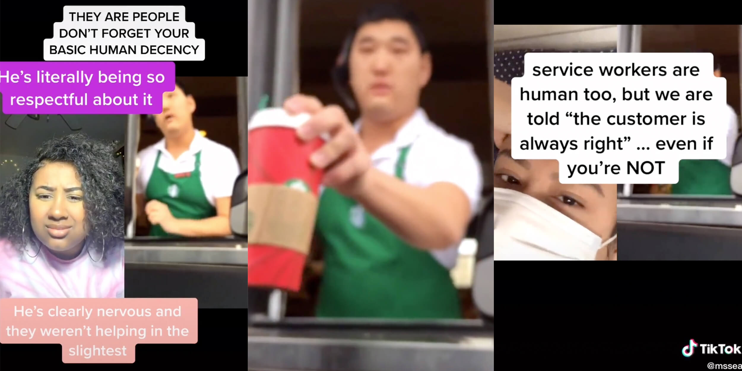 starbucks barista crying