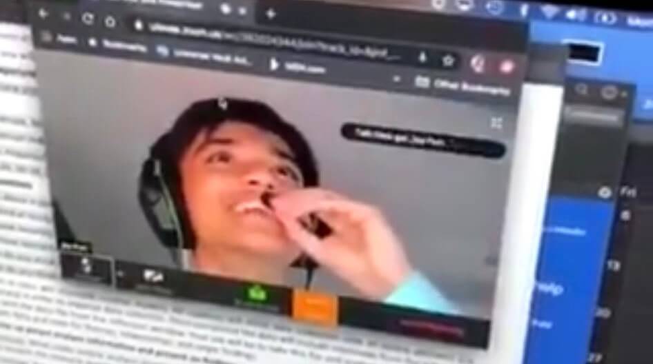 zoom bombing racist attack