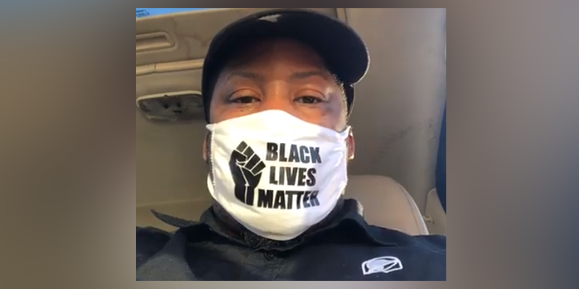 denzel skinner fired from taco bell for wearing black lives matter mask