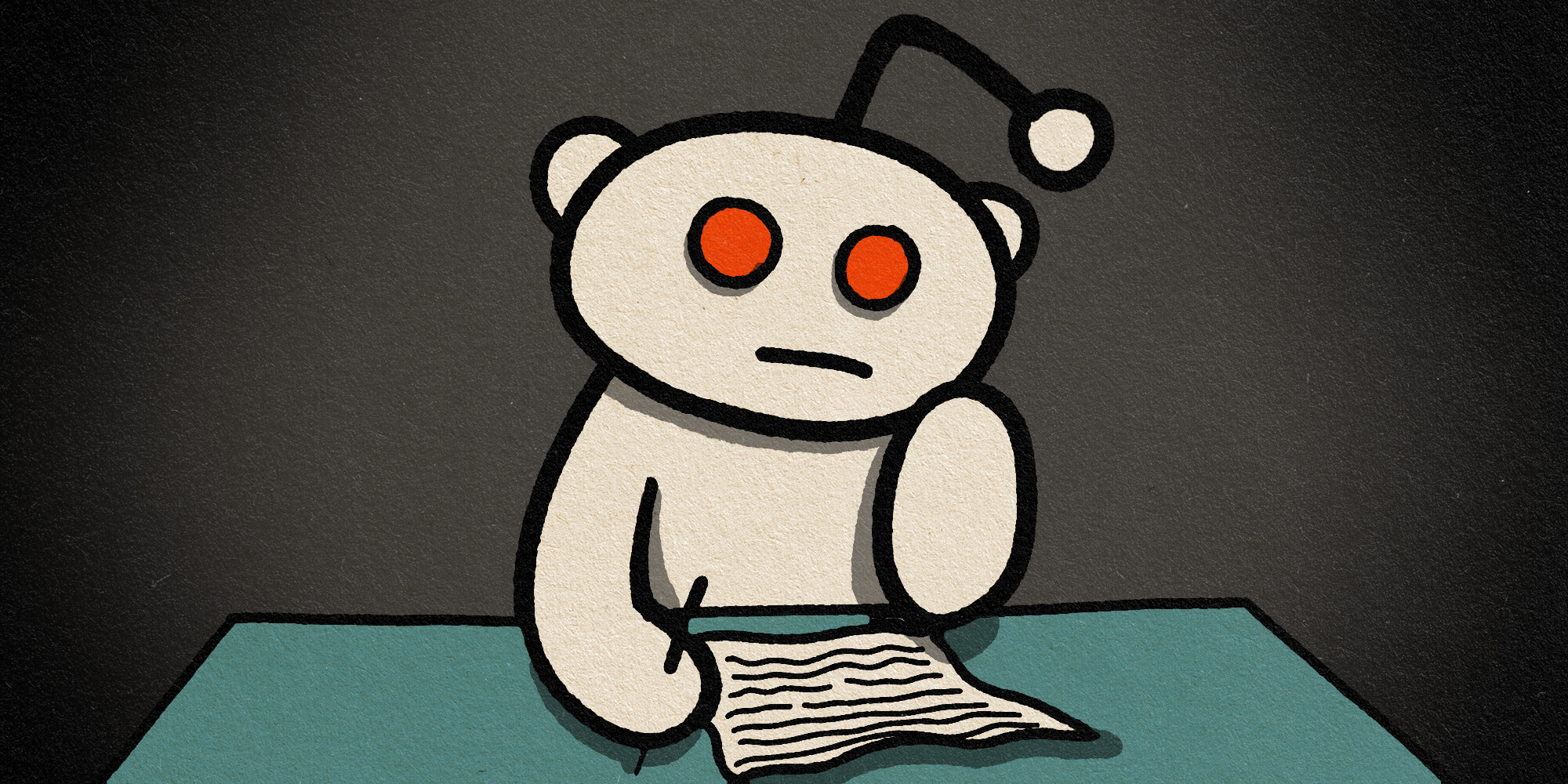 snoo writing letter