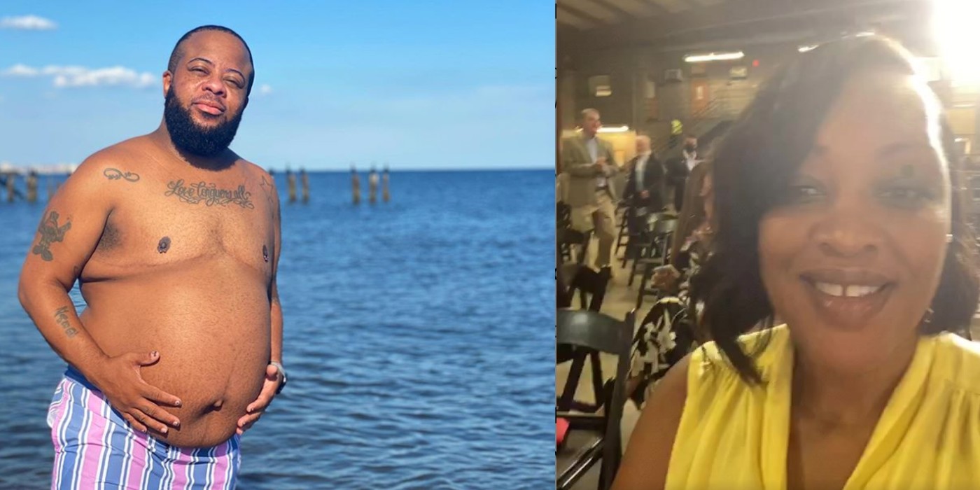 Left: Kayden Coleman at the beach; Right: Angela Stanton King