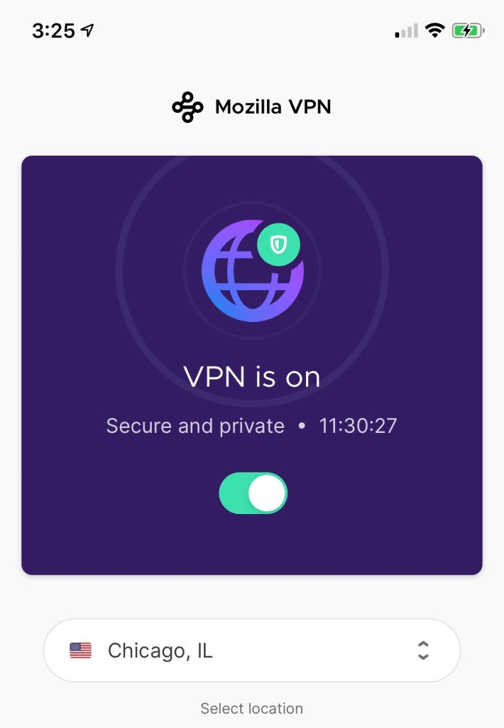 Mozilla VPN iOS