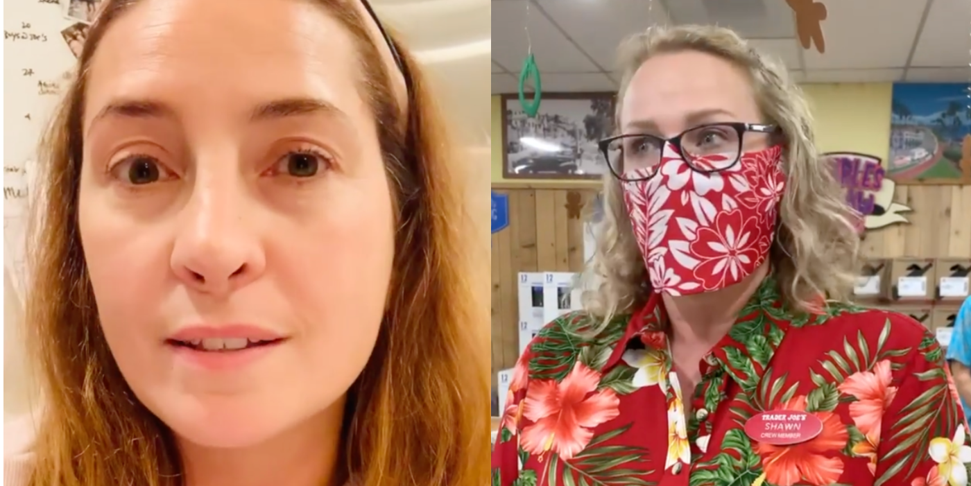 (L) Alexis Autenrieth (R) "Shawn" Trader Joe's manager