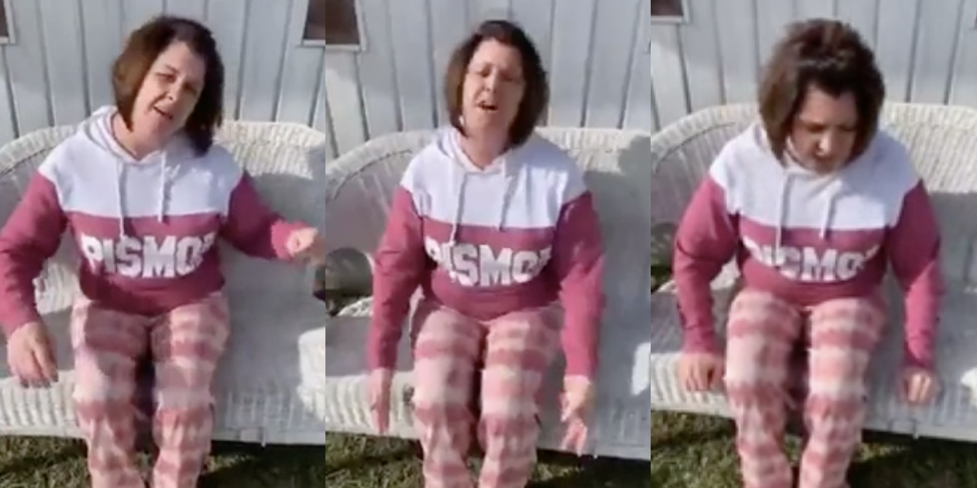 Shawn Skelton fakes convulsions after receiving COVID-19 Moderna vaccine.