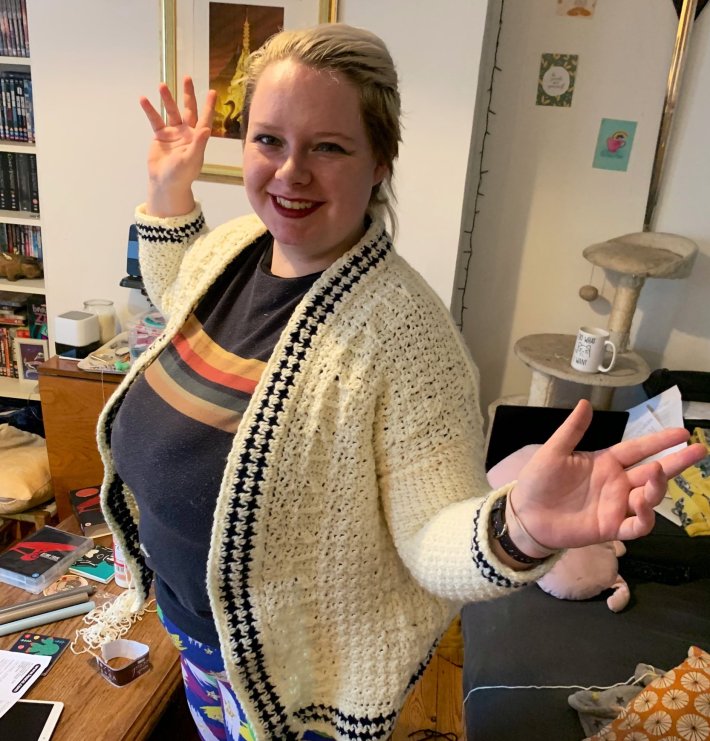 Taylor Swift cardigan by Aym Phoenix