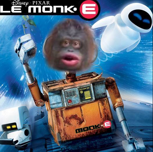 Le Monke movie poster based on Wall-E