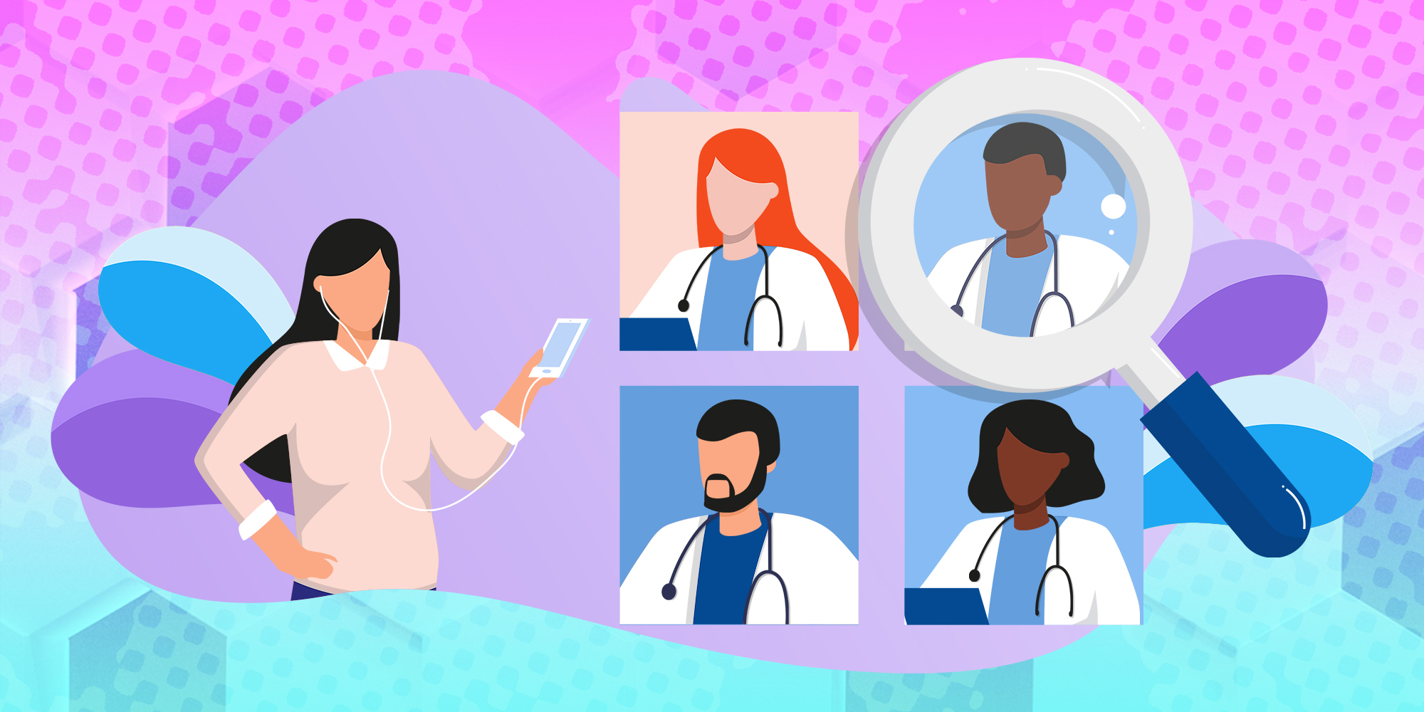 woman questioning doctors