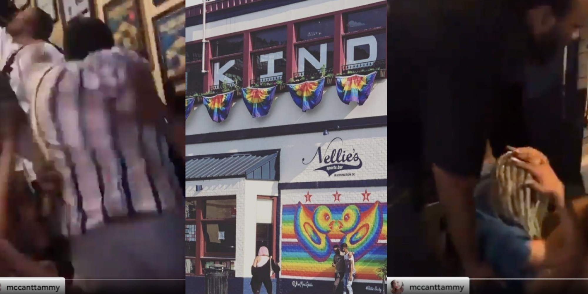 young's cousin, nellie's sports bar, young on the floor